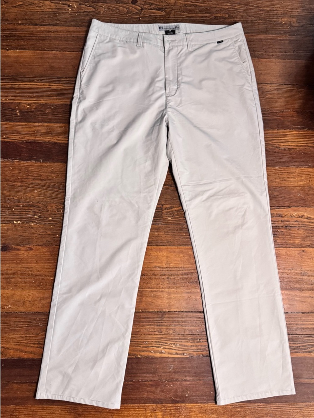 Travis Mathew Golf Chino Pants Light Gray Stretch Men’s Size 38